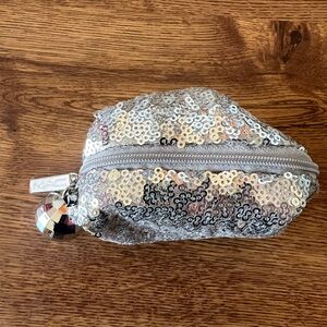 MAC Snow Ball Mini Lipstick Kit Silver Disco Sequins Pouch
